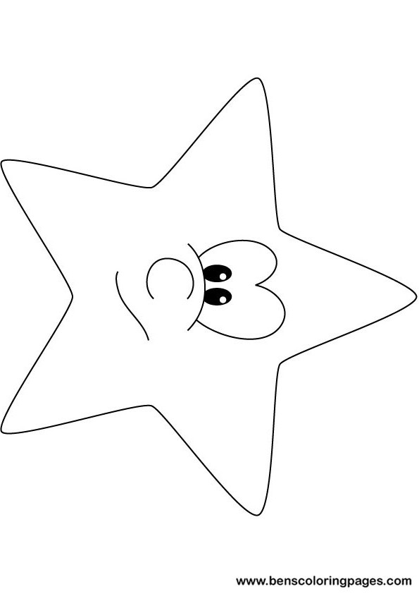 Funny star coloring pages