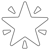 Star coloring pages free printable pictures