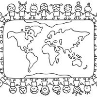 Small world coloring pages