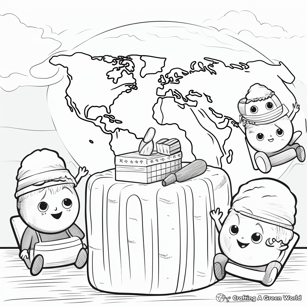 Smores coloring pages