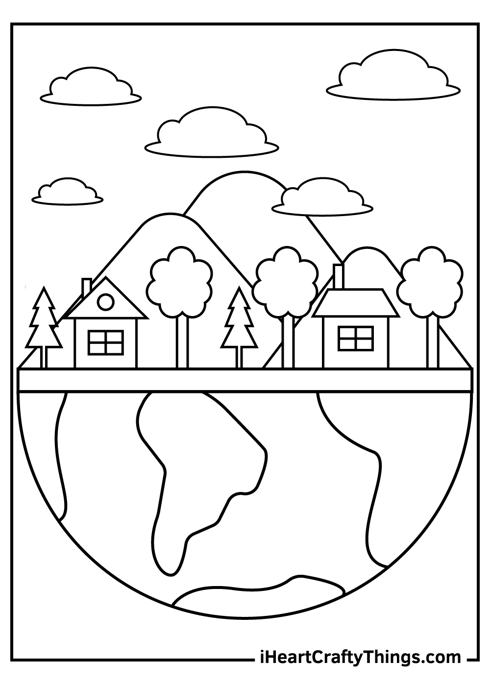 Earth day coloring pages free printables