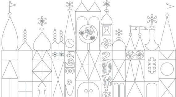 Disney coloring pages coloring pages small world