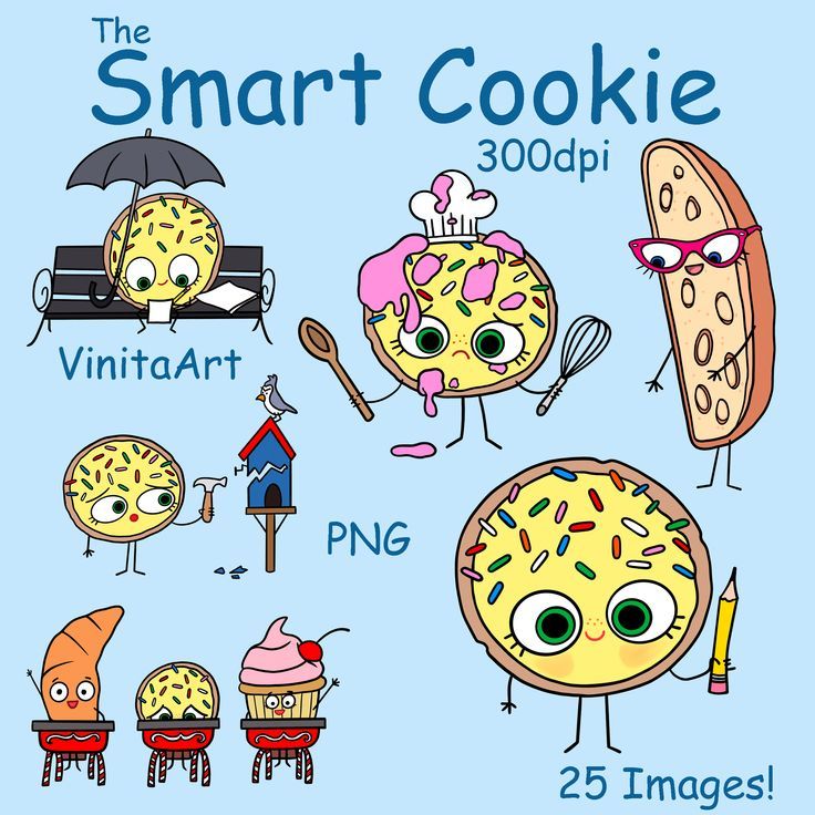 The smart cookie storybook clipart digital download