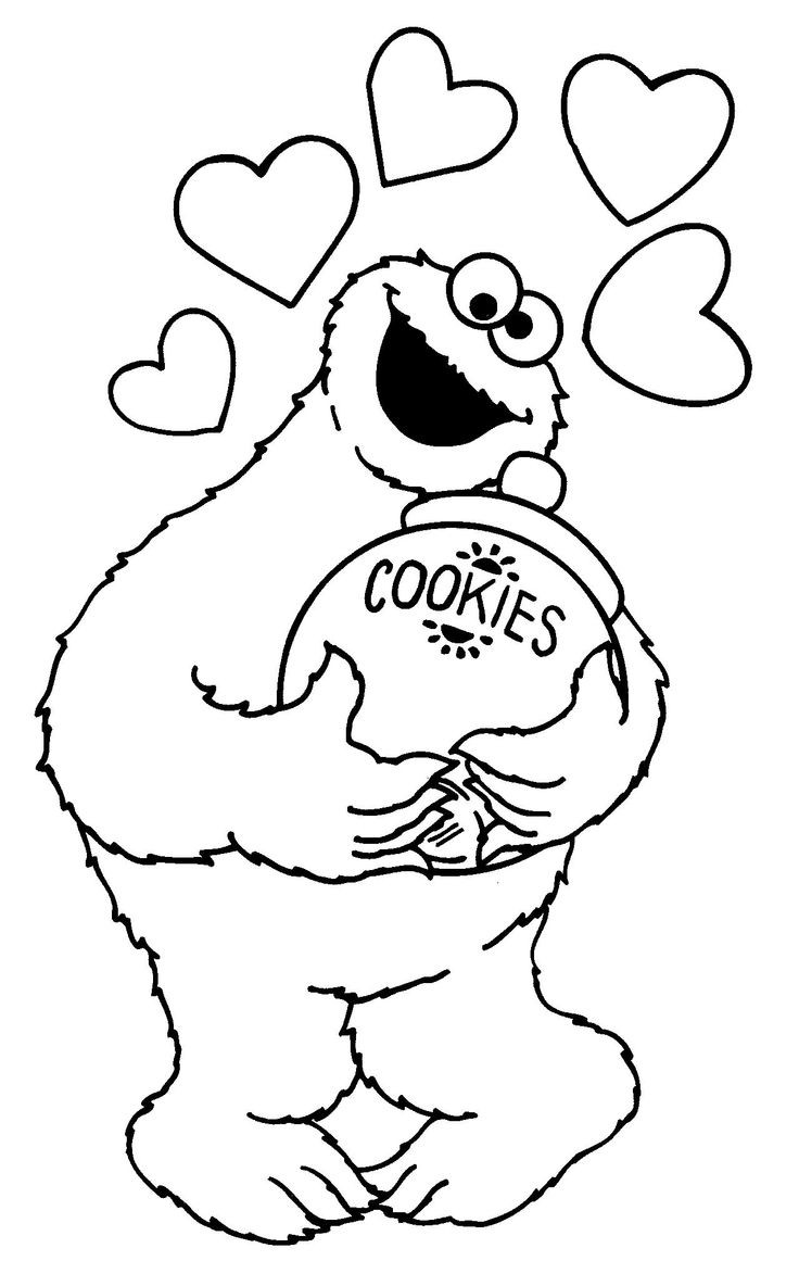 Cookie coloring pages