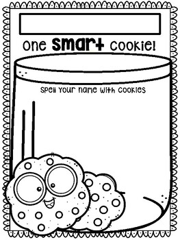 One smart cookie name activity by exploring in prek tpt