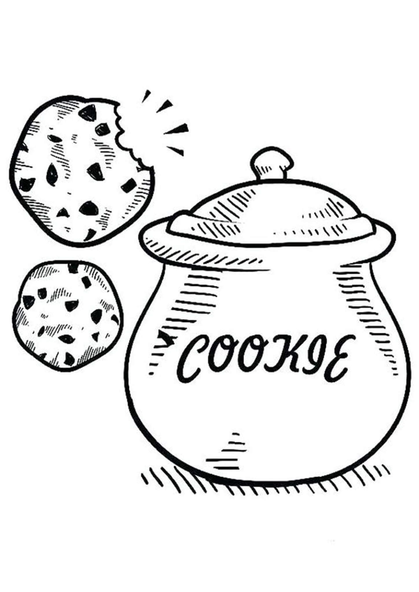 Free easy to print cookie coloring pages coloring pages coloring pages for kids printable coloring pages