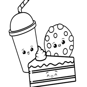 Cookie coloring pages printable for free download