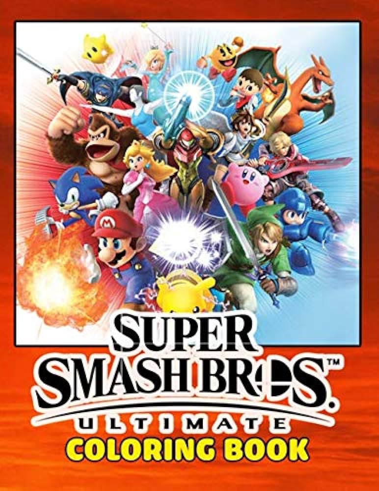 Super smash bros coloring book over coloring pages about super smash bros exclusive artistic illustrations for girls and boy of all ages shirley sipes books