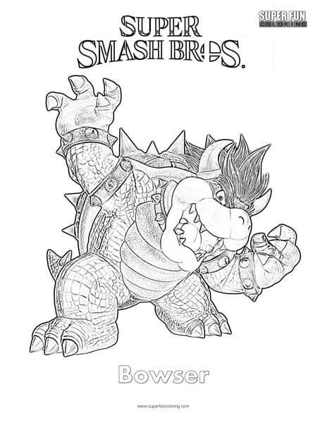 Pin de pepe revenga coto en dibujos de super smash bros ultimate para colorea dibujos smash bros coloring pages color bowser