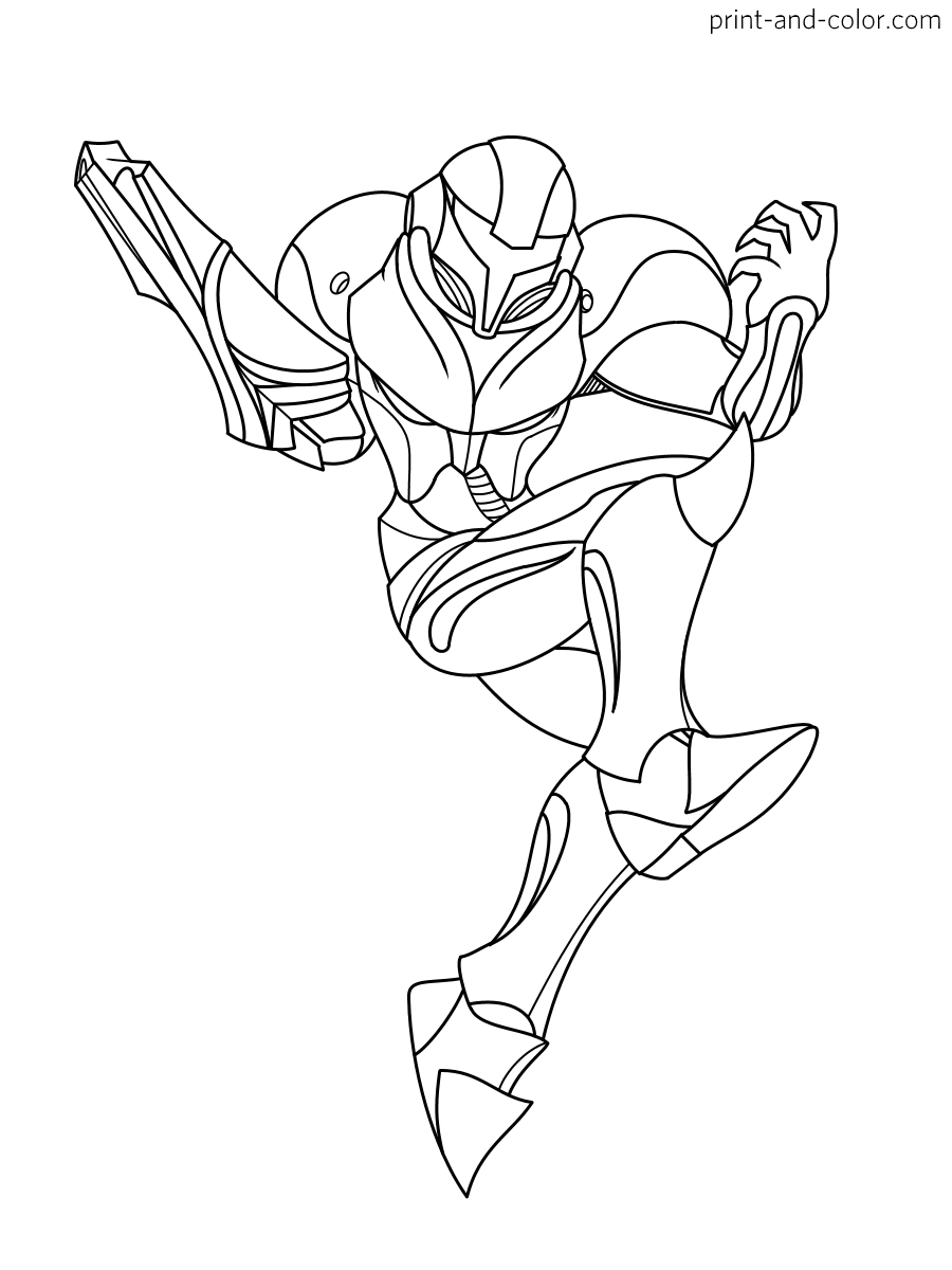 Super smash bros coloring pages print and color