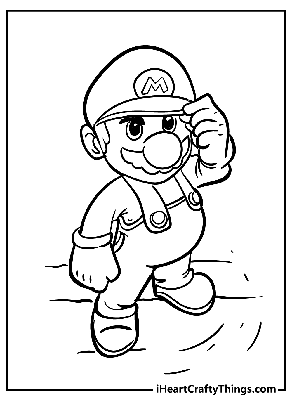 Super mario bros coloring pages free printables