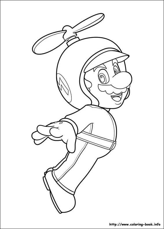 Super mario bros coloring picture