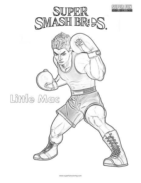 Little mac coloring pages printable for free download