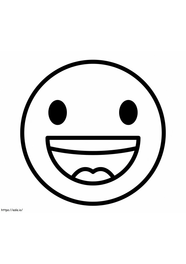 Smiley face coloring page