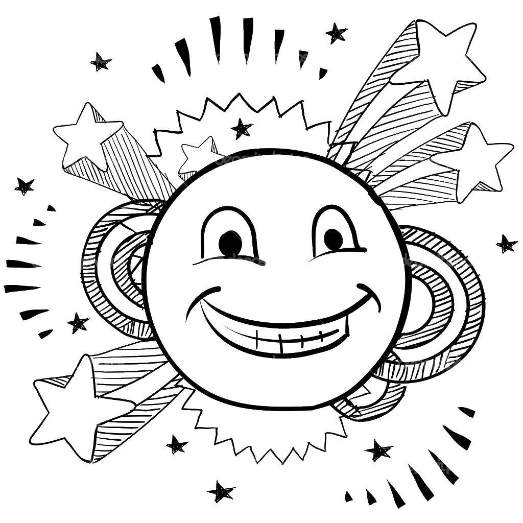 Online coloring pages coloring page smiley face download print coloring page