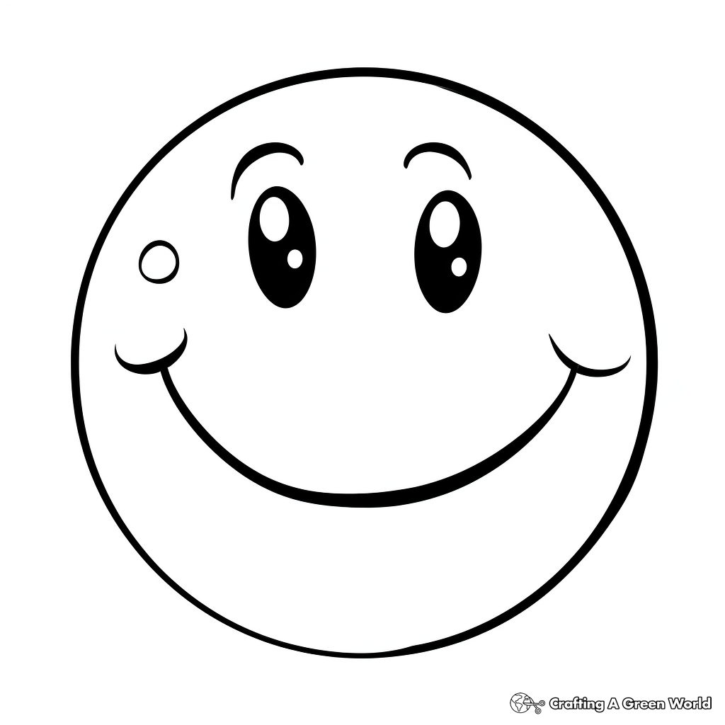 Smiley face coloring pages