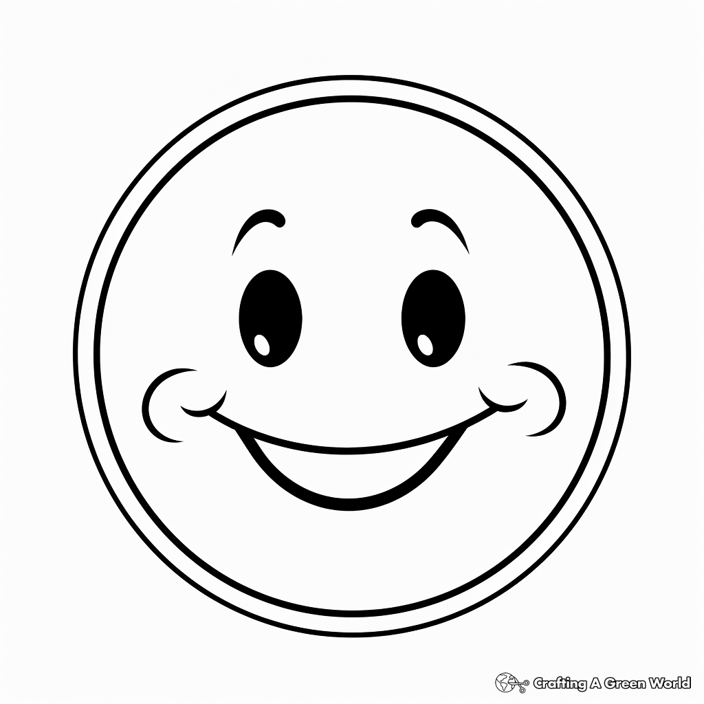 Smiley face coloring pages