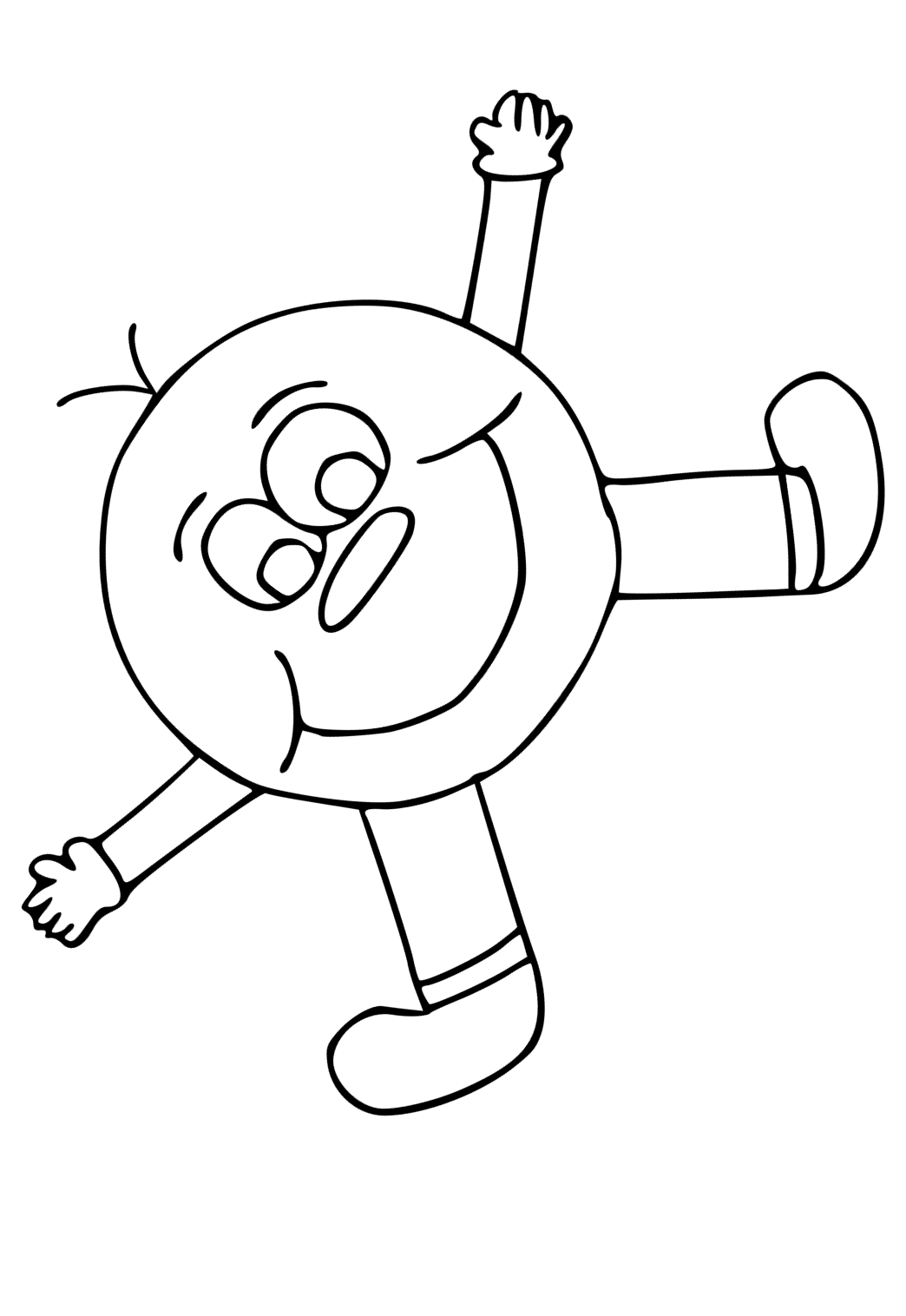 Free printable smiley face funny coloring page for adults and kids