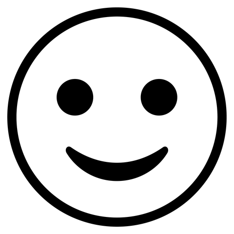 Slightly smiling face emoji coloring page free printable coloring pages