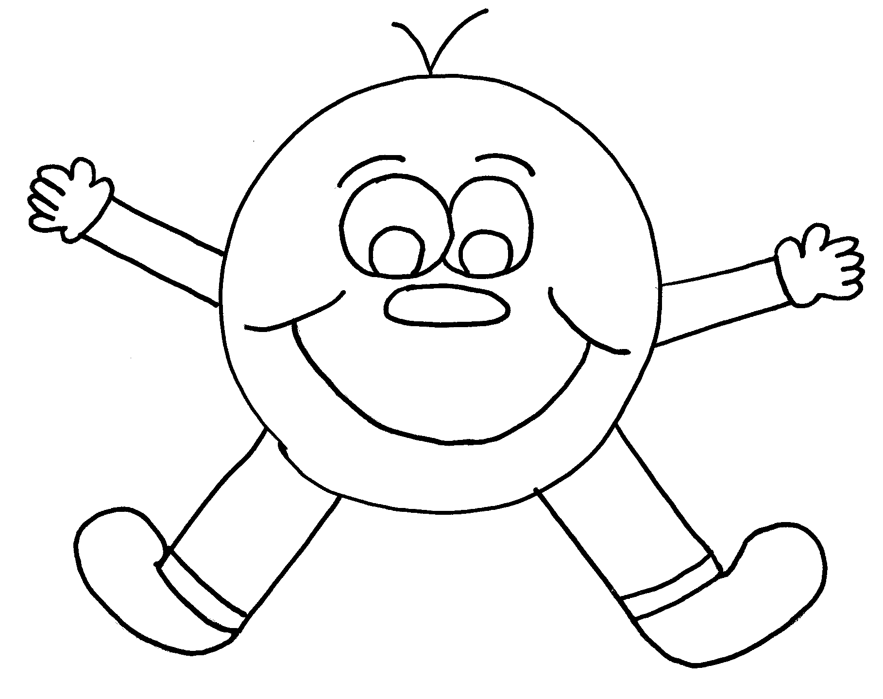 Free printable smiley face coloring pages for kids