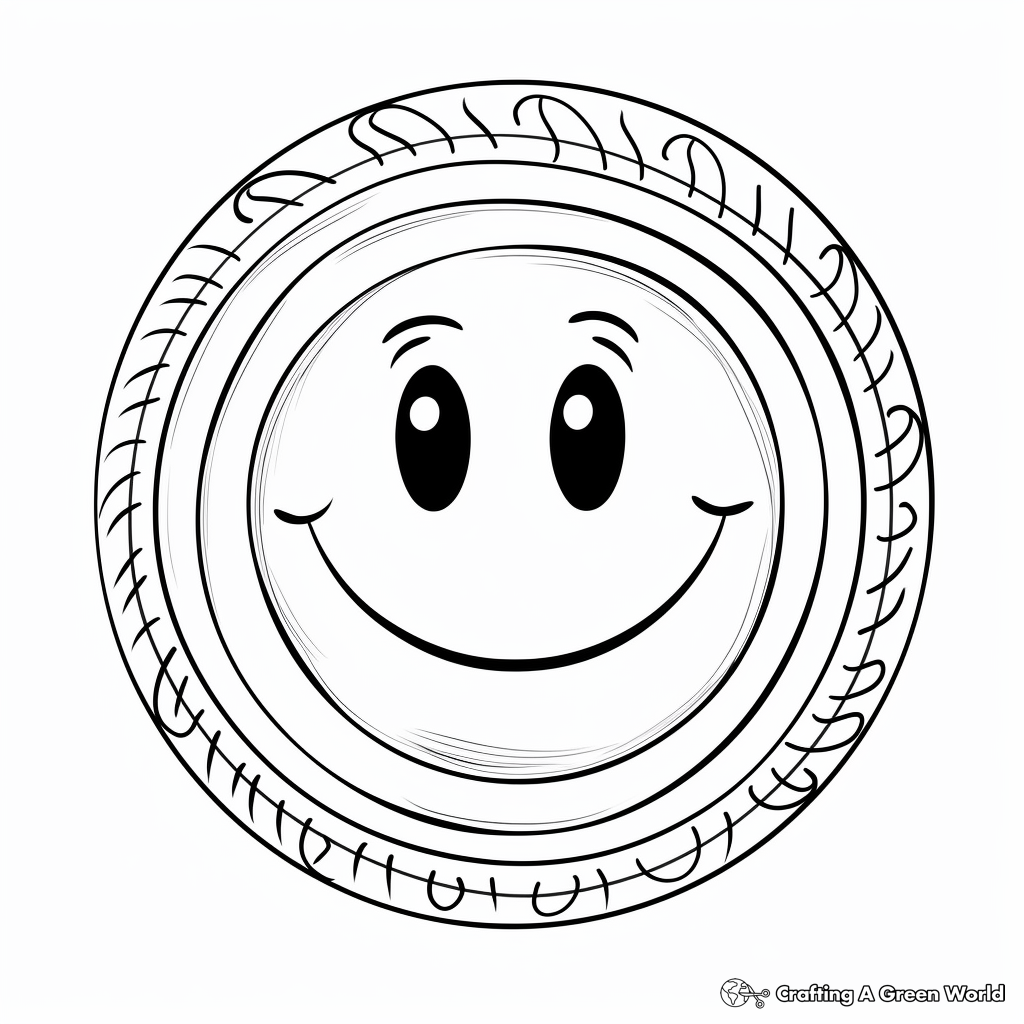 Smiley face coloring pages