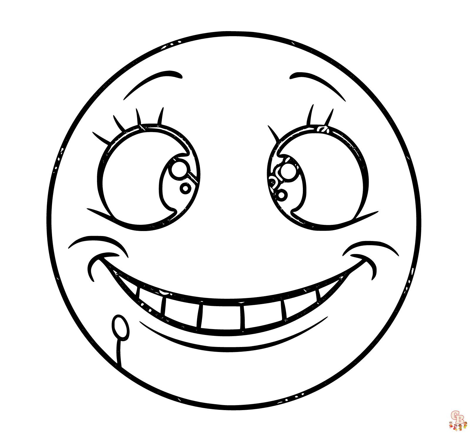 Printable smile coloring pages free for kids and adults