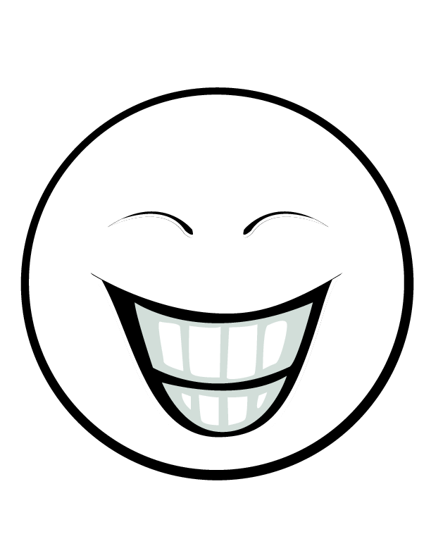 Smiley face coloring pages printable for free download