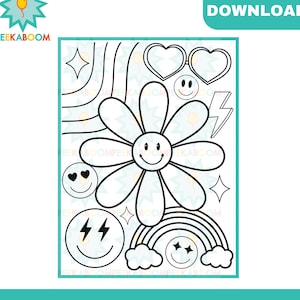 Smiley coloring page