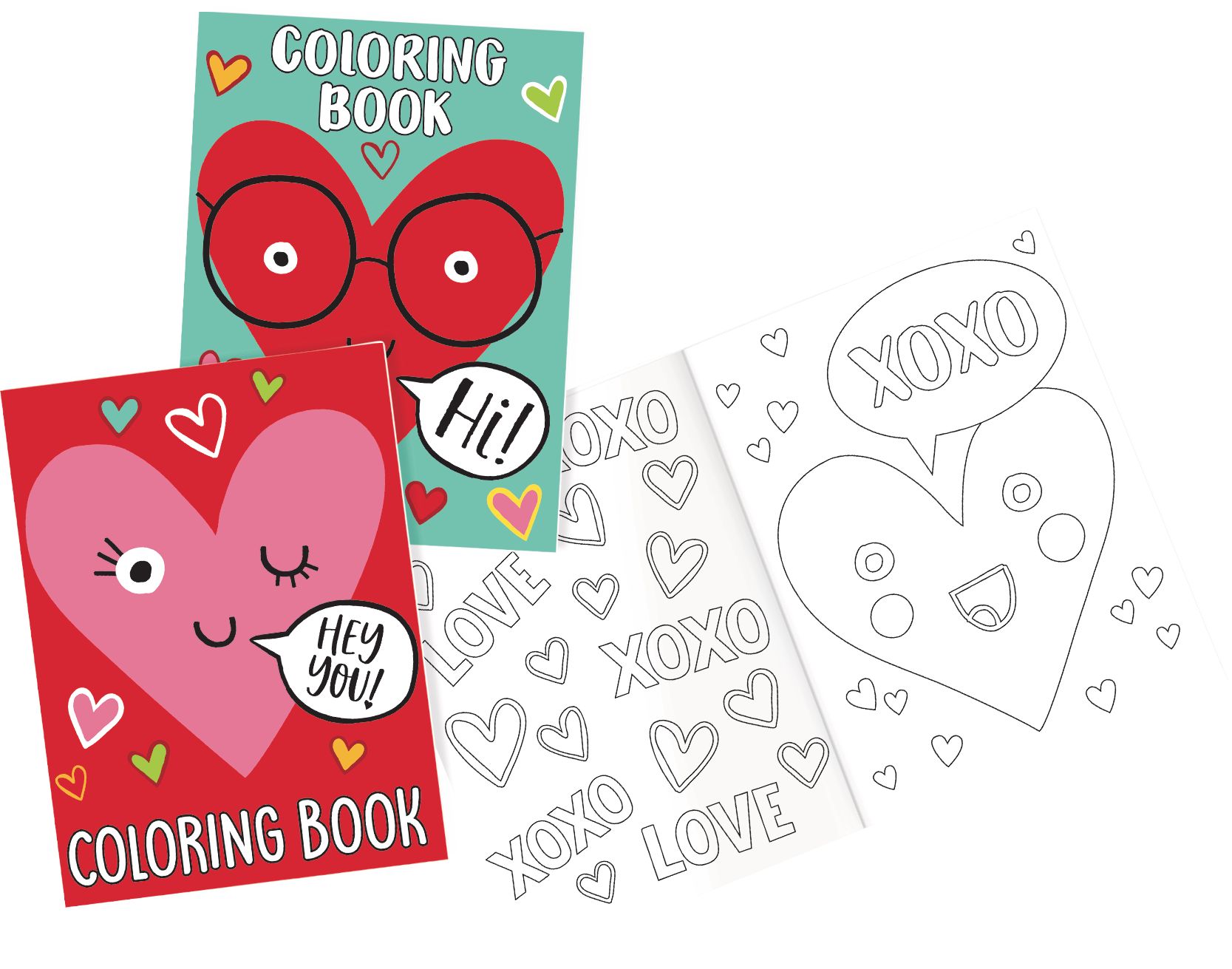 Heart face valentine colouring books exchange rds