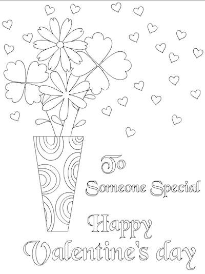 Free valentines day coloring printables worksheets for kids