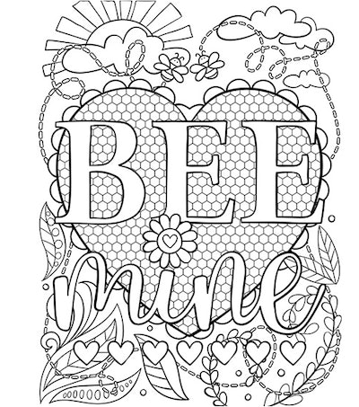 Free valentines day coloring pages you can print from home