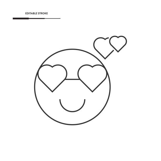 Background of valentine smiley faces love stock illustrations royalty