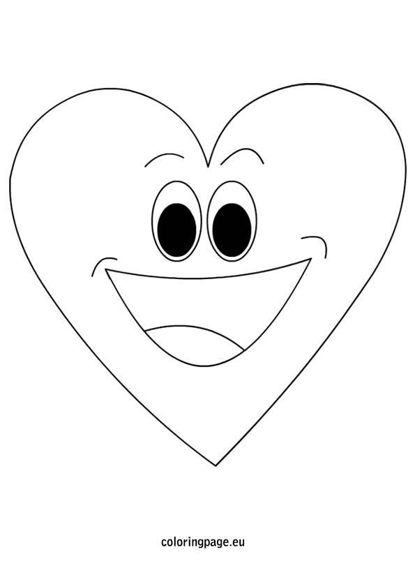 Cartoon heart man coloring cartoon heart coloring pages the heart of man