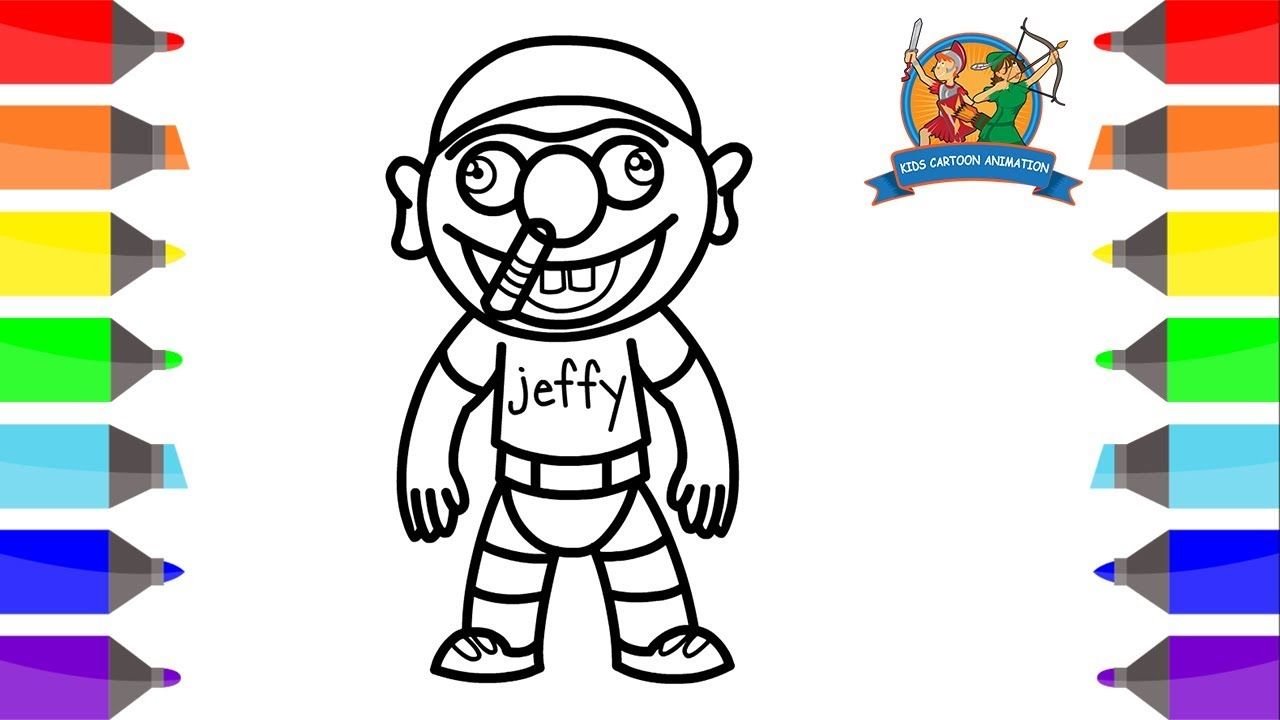 How to draw jeffy for kids