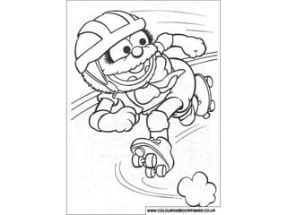 Muppet babies colouring pages and kids colouring activities ppt