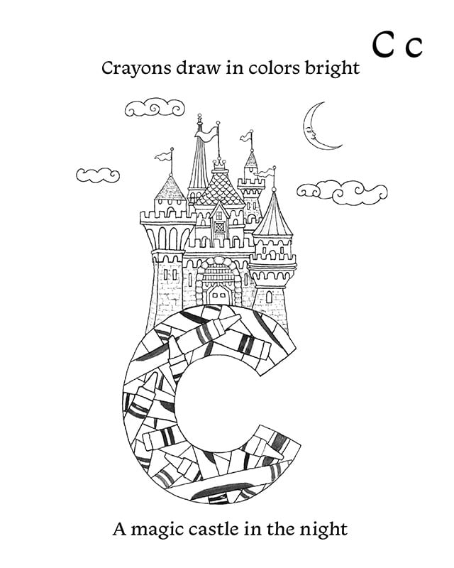 Alphabet dreams coloring book â inevitable ink publishing