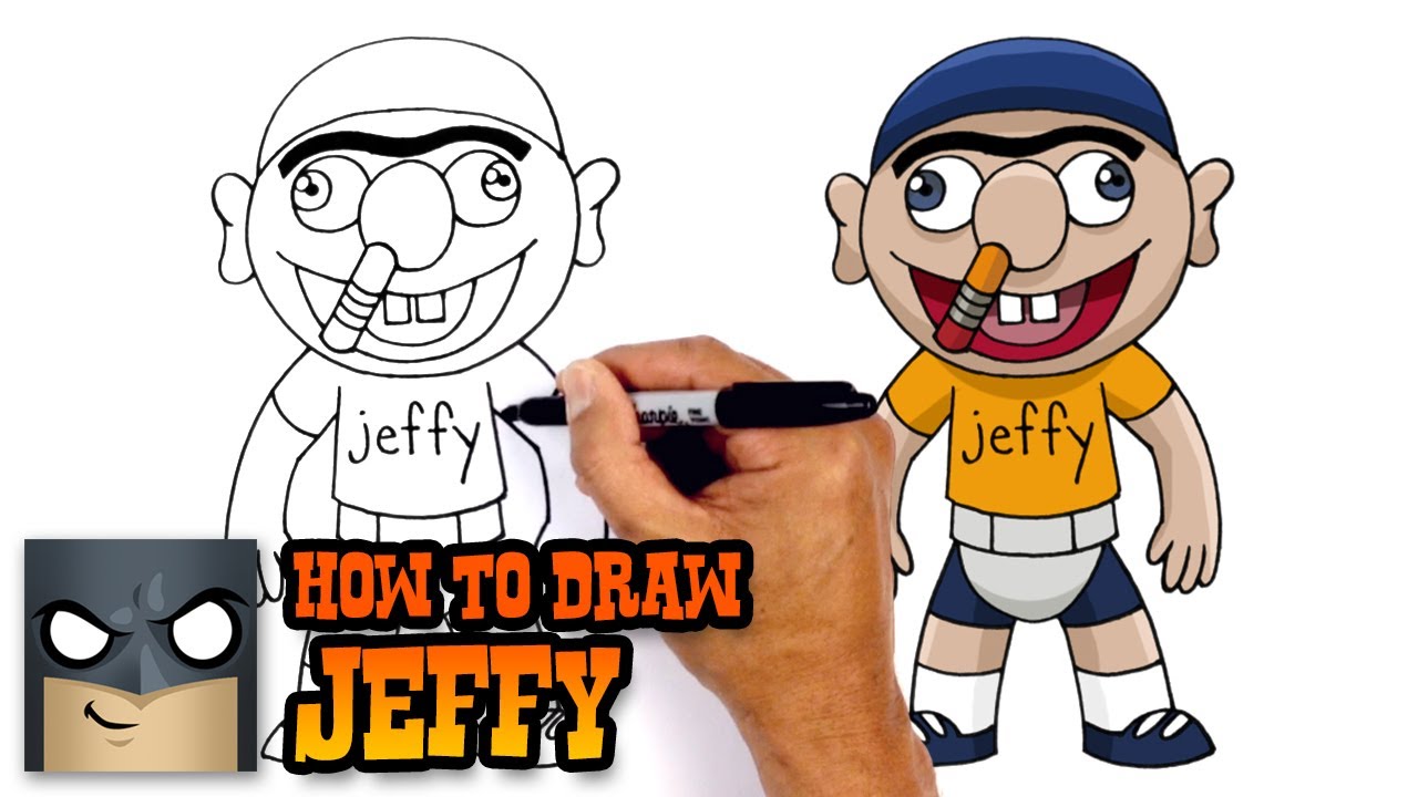 How to draw jeffy supermariologan cartoon drawing for kids cartoon drawings easy cartoon drawings