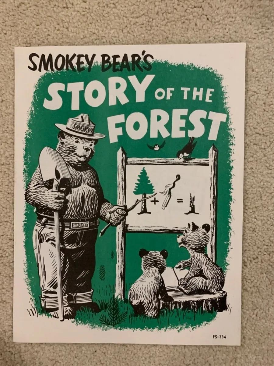 Smokey bear coloring book