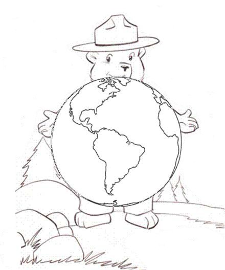 Virginia wildfire information and prevention smokey bear coloring sheets