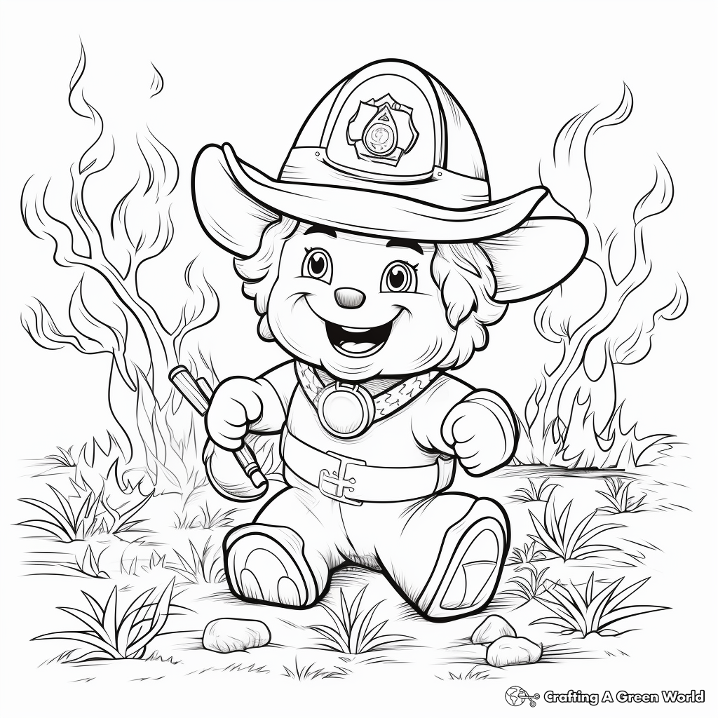 Fire coloring pages