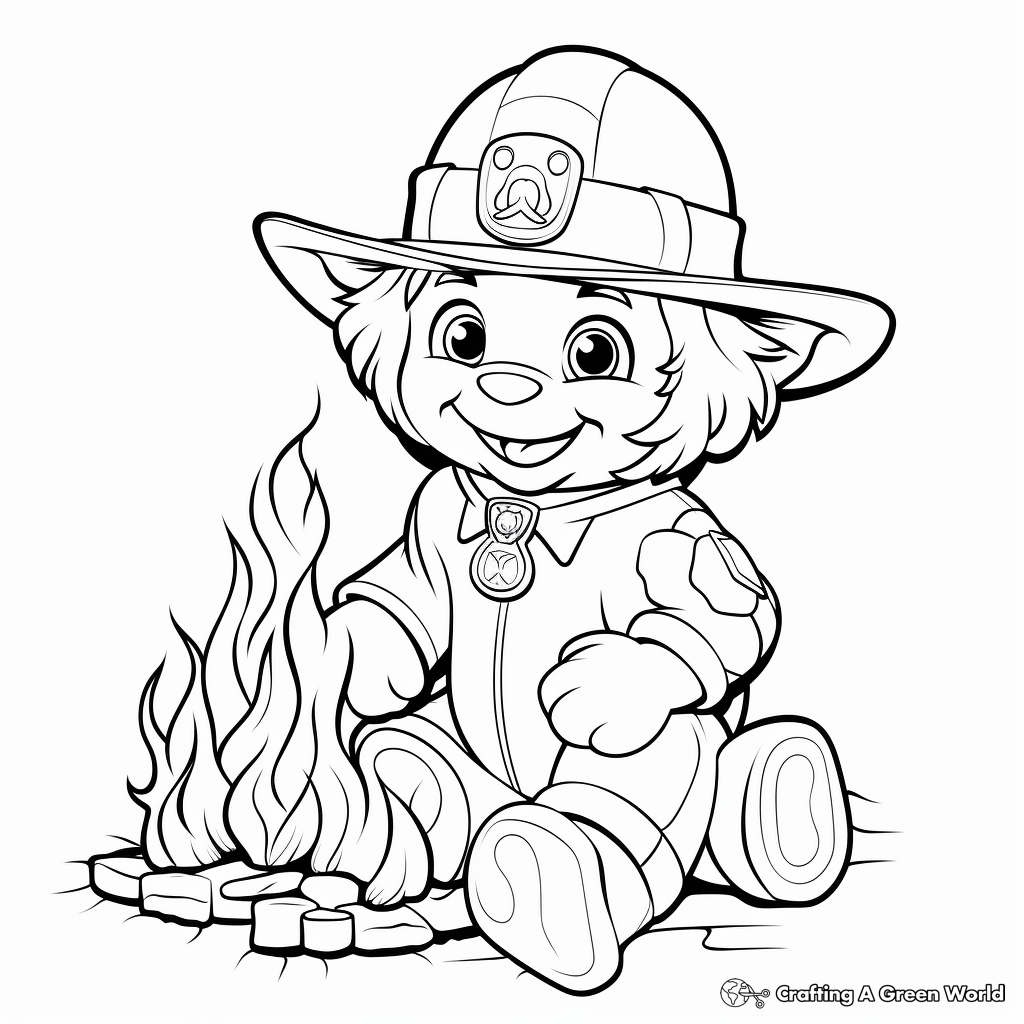 Fire coloring pages