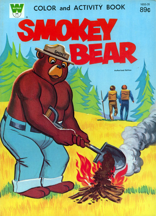 Smokey bear coloring and activity book coloring books at retro reprints
