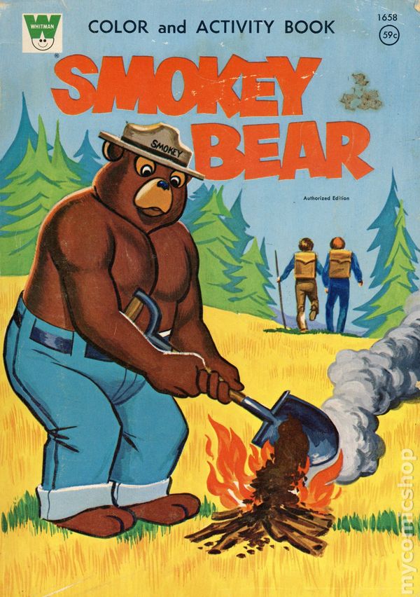 Smokey bear color and activity book sc whitman ic books