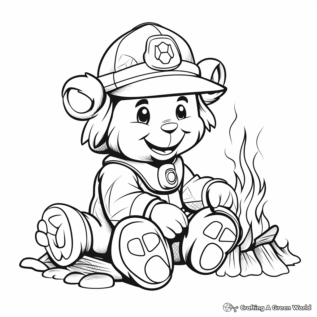 Fire coloring pages