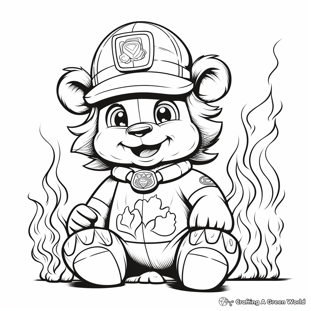 Fire coloring pages