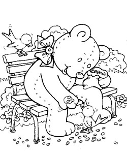 Teddy bears coloring pages all kids network