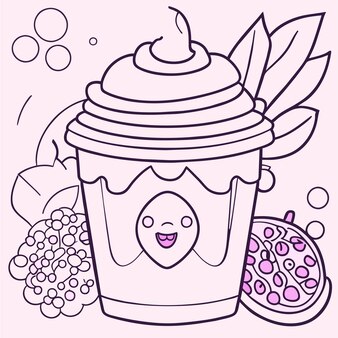 Page smoothie coloring page images