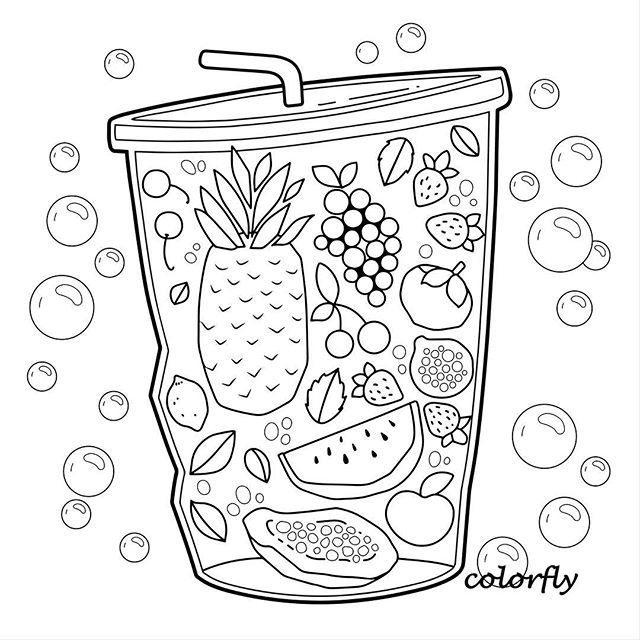 Âcolorfly freebieâ enjoy the spring special drinks with usâ ðâ you now can download and print the picture to color on your free time â ðâ share iâ sanatãälar