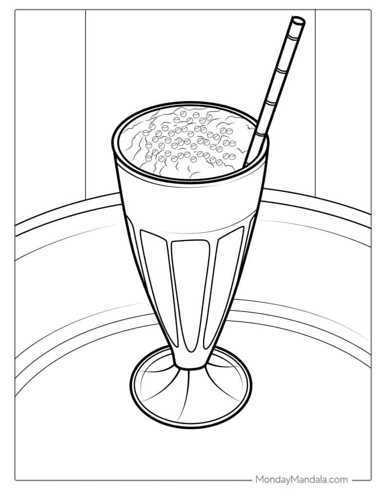 Food coloring pages free pdf printables