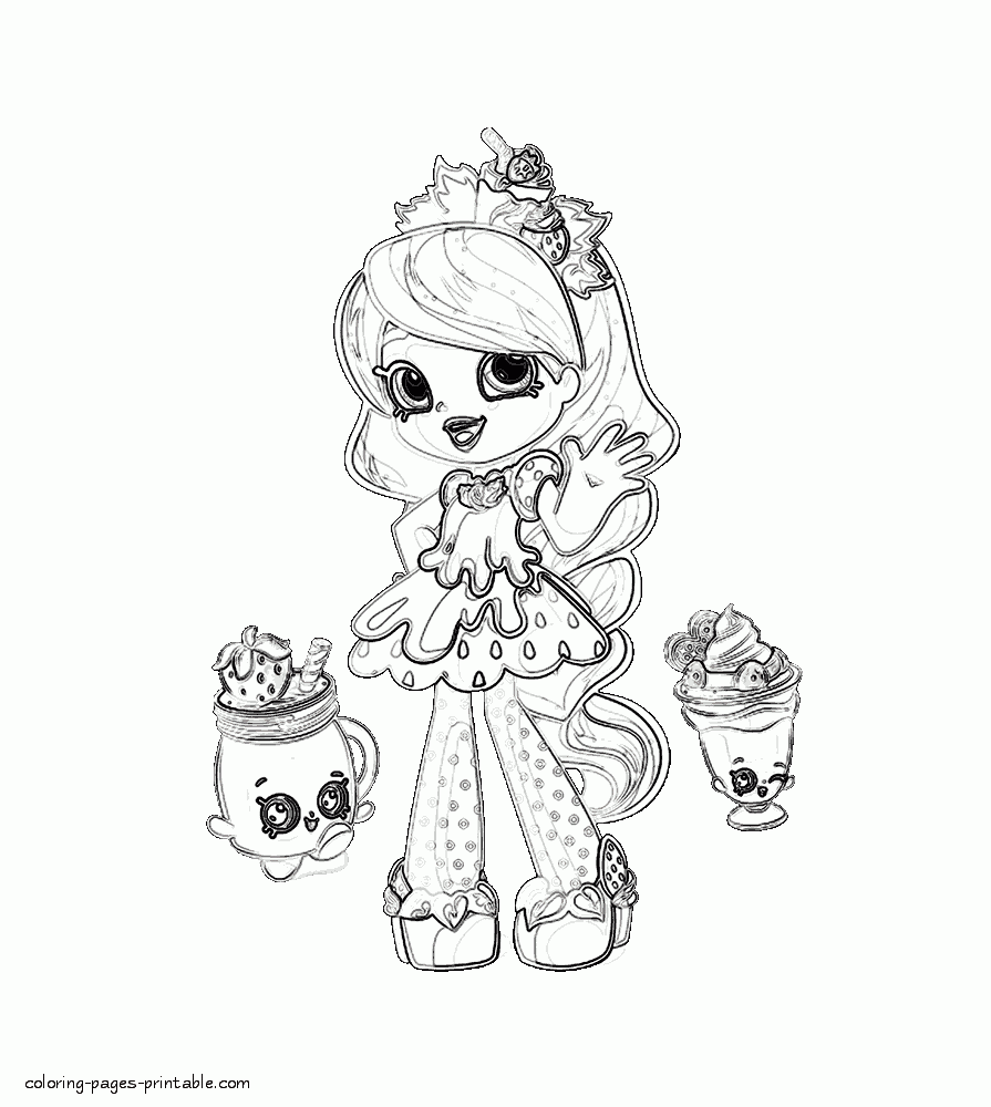 Shopkins season coloring pages lucy smoothie coloring